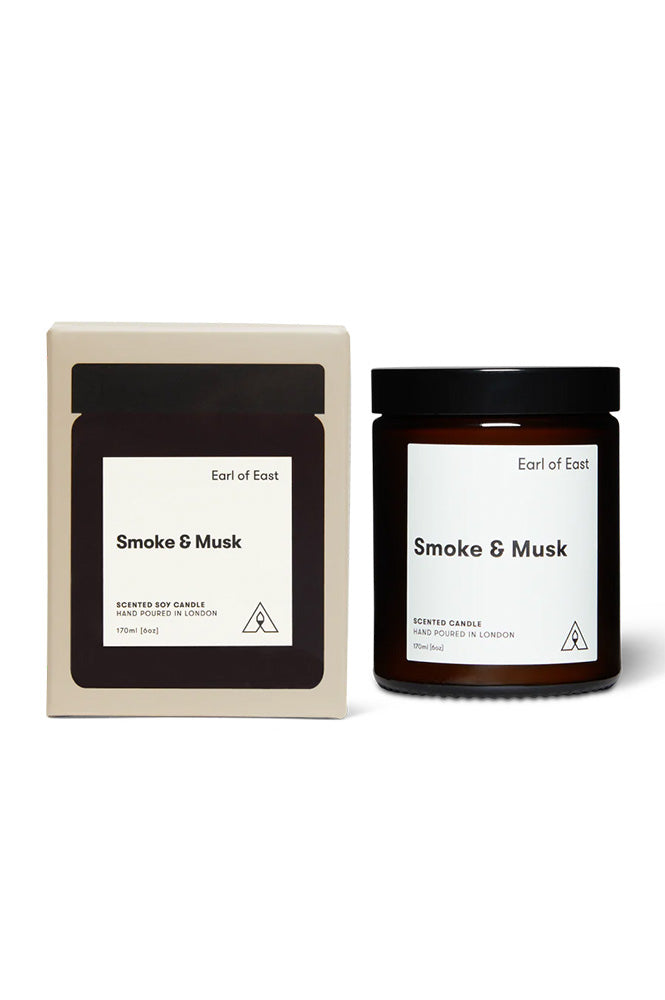 Earl of East Smoke & Musk Candle - The Mercantile London