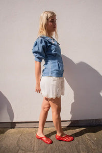 Indi & Cold Stone Embroidered Shorts - The Mercantile London