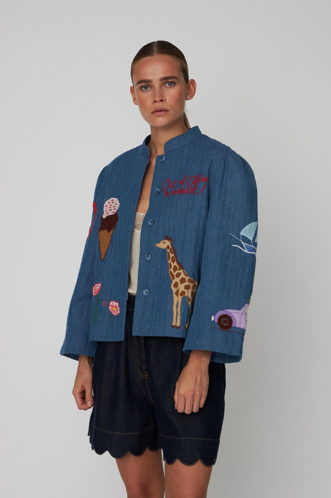 Stella Nova Out of Office Summer Blue Jacket - The Mercantile London