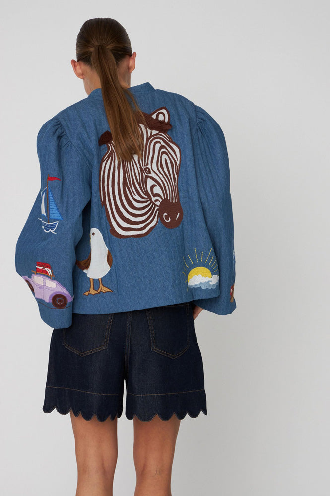 Stella Nova Out of Office Summer Blue Jacket - The Mercantile London