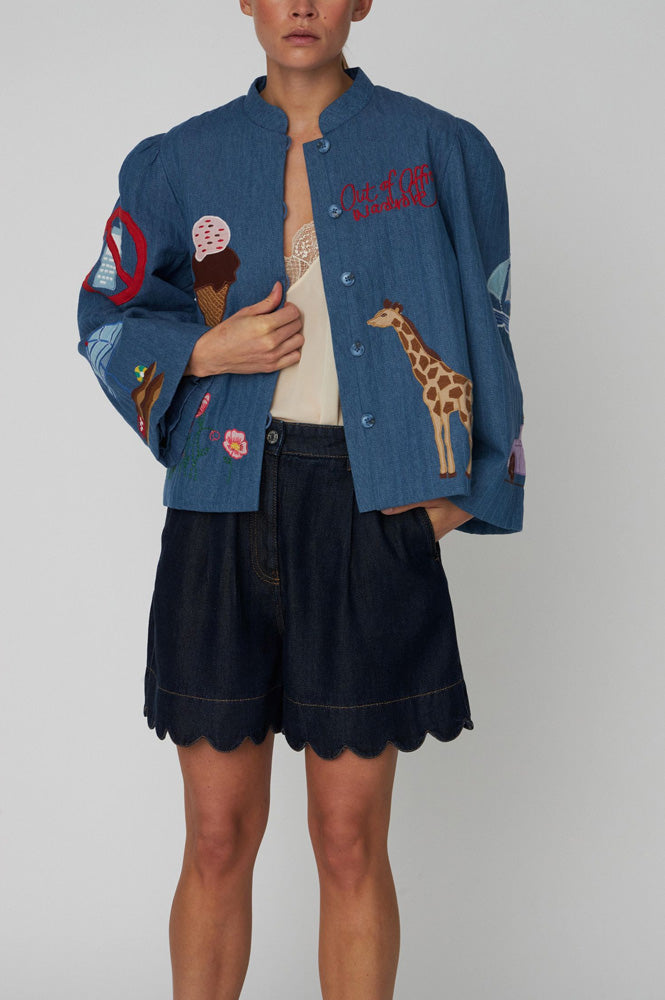 Stella Nova Out of Office Summer Blue Jacket - The Mercantile London