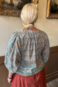 M.A.B.E Jaci Orange Floral Print Jacket