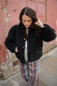 Leon & Harper Vyvian Black Coat - The Mercantile London