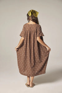 Amente Jacquard Mocha Dress