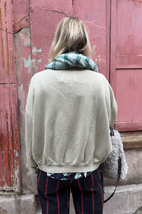 Bellerose Fancy Jadette Cropped Crewneck Sweatshirt