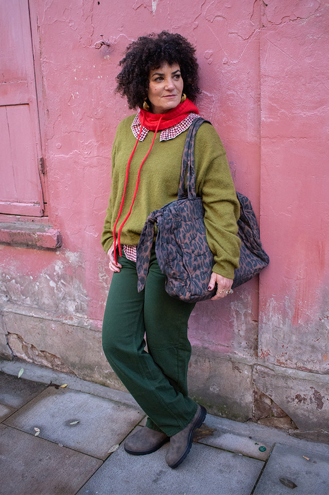 Le Bon Shoppe James Mohair Leaf Sweater