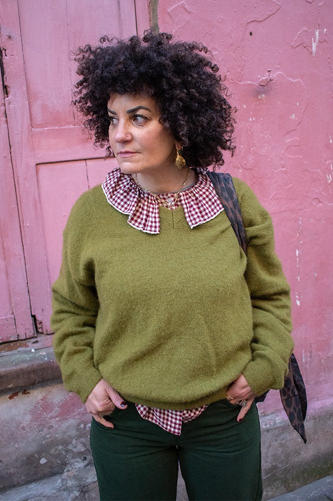 Le Bon Shoppe James Mohair Leaf Sweater