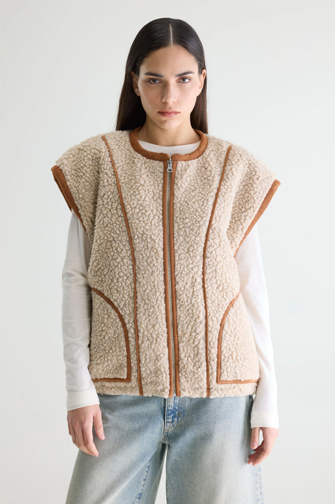 Bellerose Jandi Combo A Reversible Sleeveless Jacket