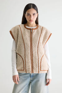 Bellerose Jandi Combo A Reversible Sleeveless Jacket