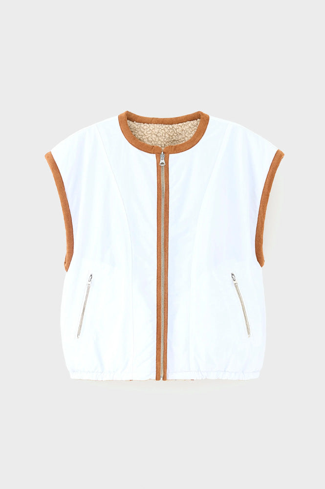 Bellerose Jandi Combo A Reversible Sleeveless Jacket