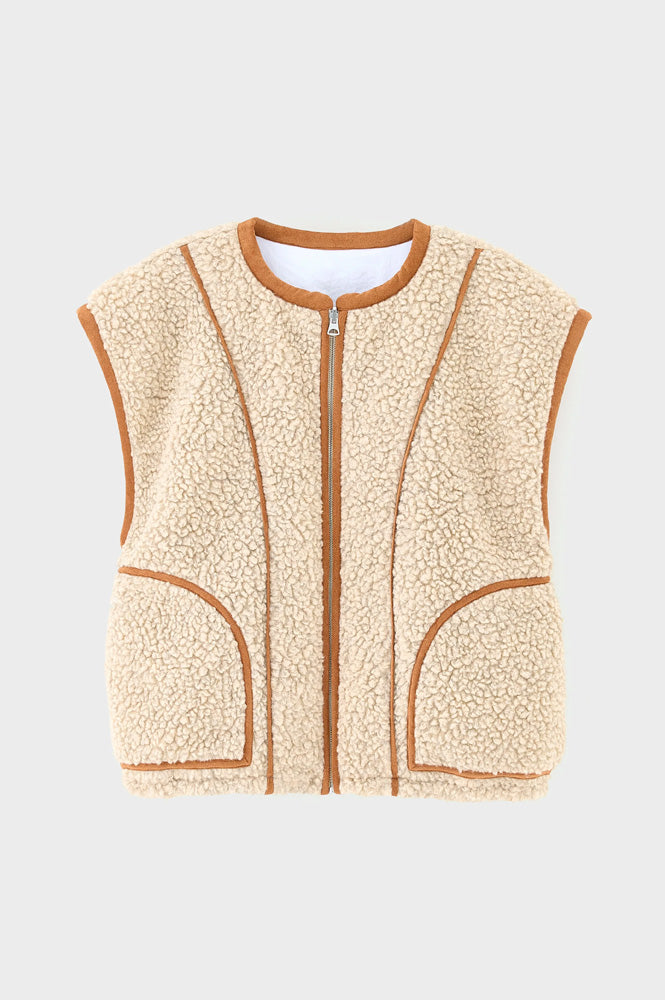 Bellerose Jandi Combo A Reversible Sleeveless Jacket