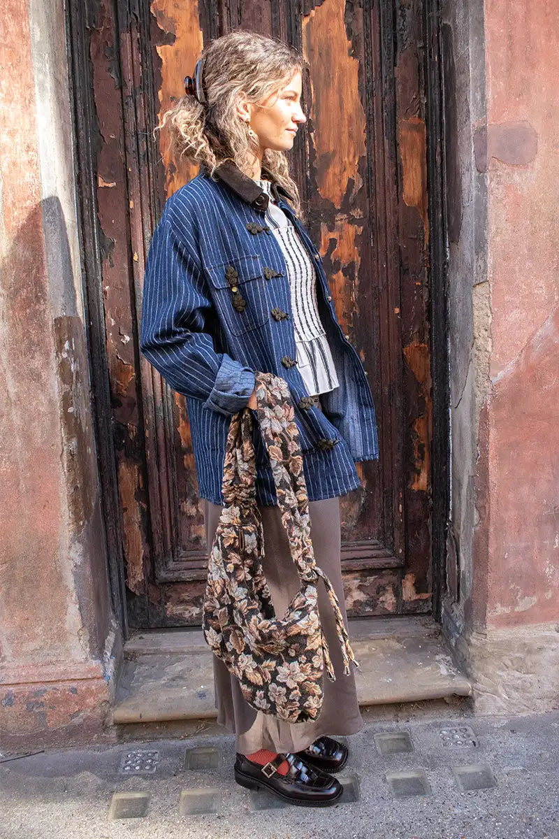 Sister Jane Libra Denim Stripe Overshirt