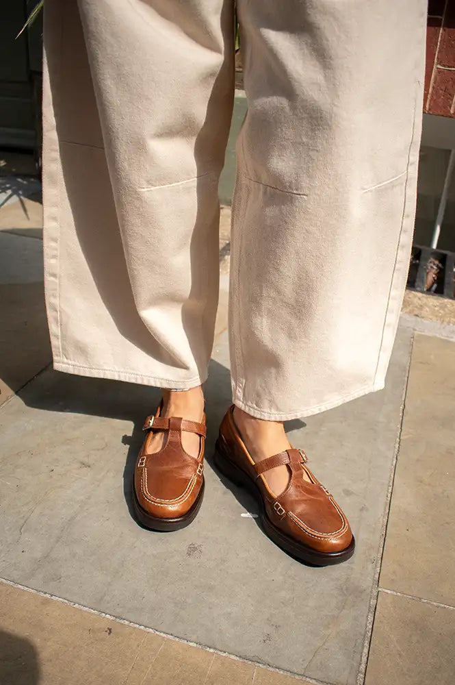 Pavement Jamila Tan Buckled Loafer