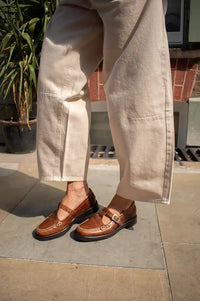 Pavement Jamila Tan Buckled Loafer