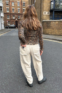 ICHI Hezano Birch Barrel Leg Jeans