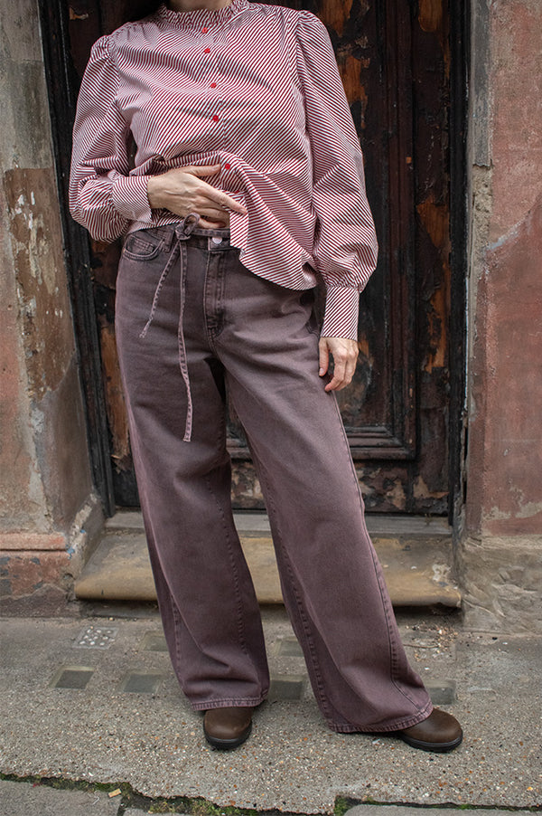 Numph Brooklyn Coffee Washed Jeans - The Mercantile London