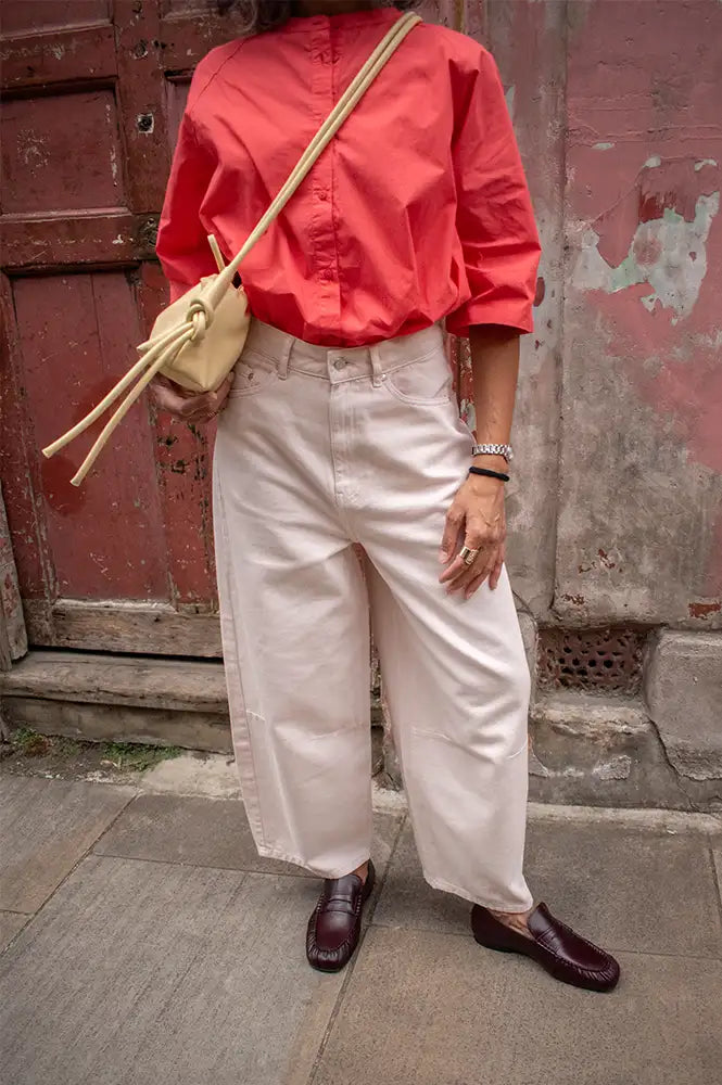 Second Female Reece Crystal Pink Barrel Leg Jeans