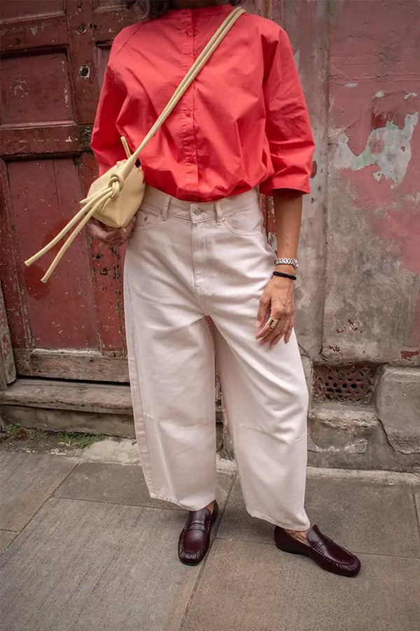 Second Female Reece Crystal Pink Barrel Leg Jeans