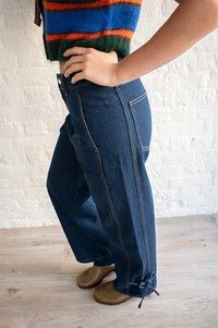 The Tiny Big Sister Lace Cutlines Denim Jeans - The Mercantile London
