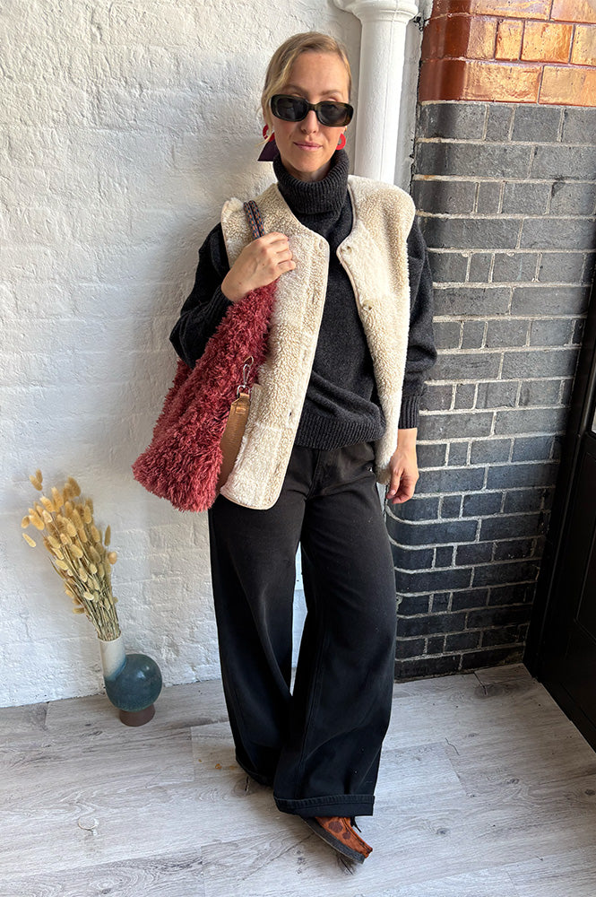 Object Moji Kamata Dark Brown Wash Jeans - The Mercantile London