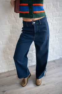 The Tiny Big Sister Lace Cutlines Denim Jeans - The Mercantile London