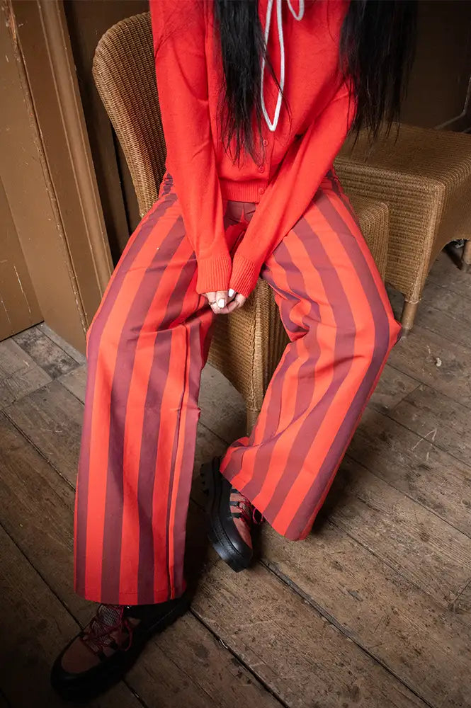 The Tiny Big Sister Wide Stripes Trousers