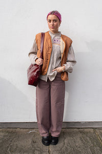 ICHI Mijalla Ruby Wine Jeans - The Mercantile London