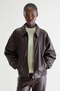 Bellerose Jenn Dark Roast Vegan Leather Jacket