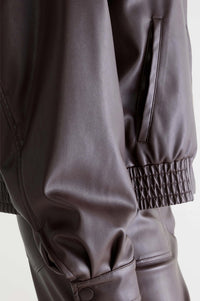 Bellerose Jenn Dark Roast Vegan Leather Jacket