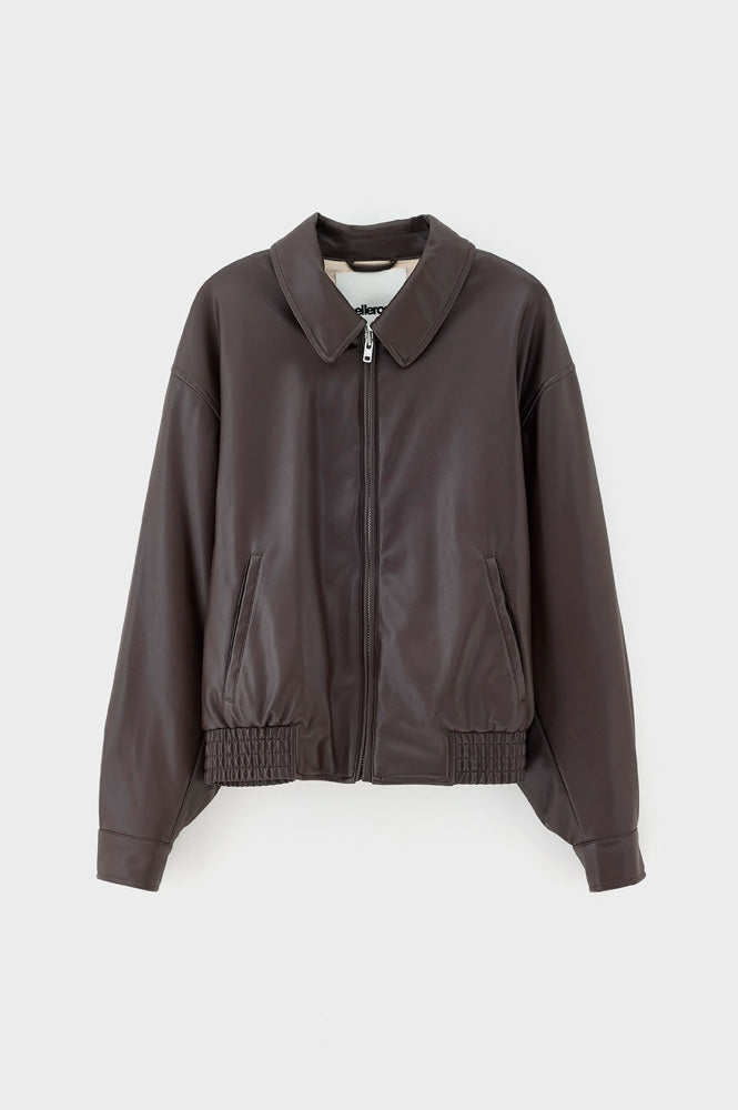 Bellerose Jenn Dark Roast Vegan Leather Jacket