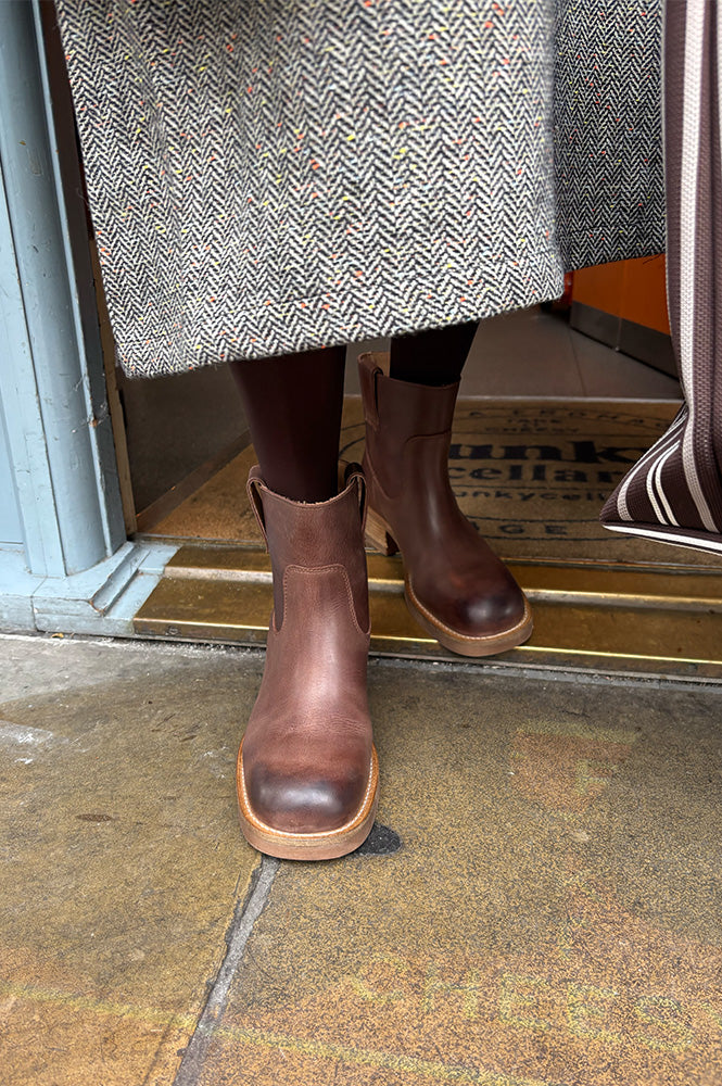 Pavement Jenny Vintage Brown Boots - The Mercantile London