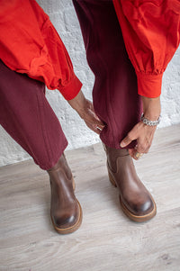 Pavement Jenny Vintage Brown Boots - The Mercantile London