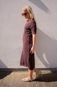 Fransa Jessica Chocolate Plum Dress - The Mercantile London