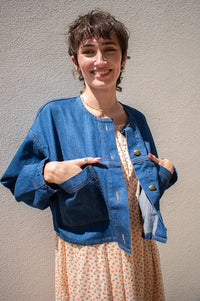 Sessùn Almodiva Seventy Blue Short Denim Jacket
