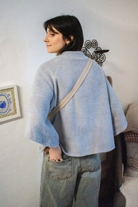 Marta Thunder Blue Grey Jacket - The Mercantile London