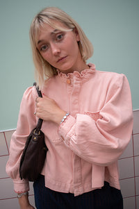 Seventy + Mochi Ziggy Peony Pink Cropped Jacket - The Mercantile London