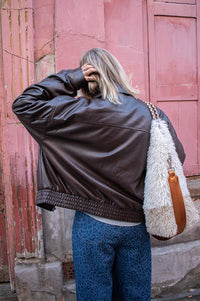 Bellerose Jenn Dark Roast Vegan Leather Jacket