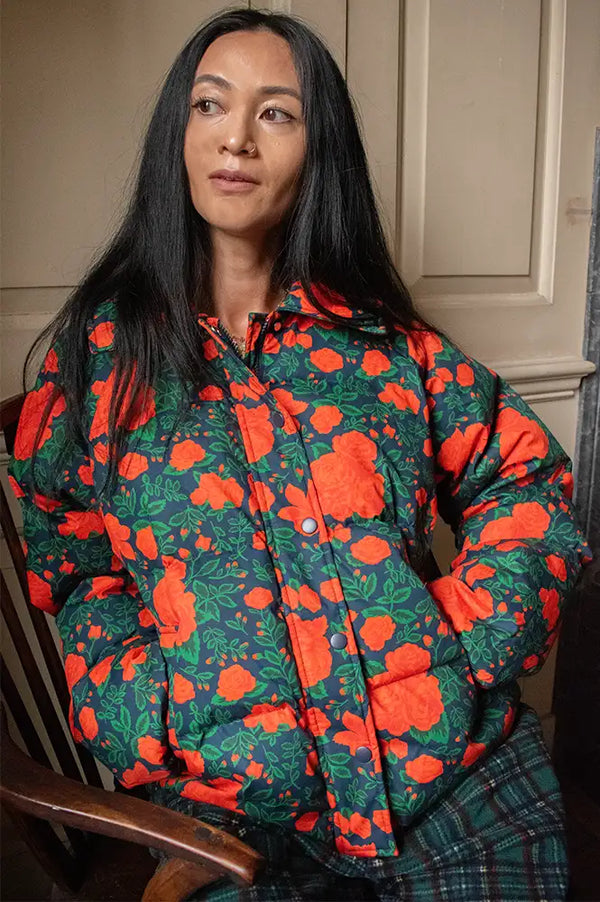 The Tiny Big Sister Roses Short Jacket