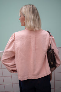 Seventy + Mochi Ziggy Peony Pink Cropped Jacket - The Mercantile London