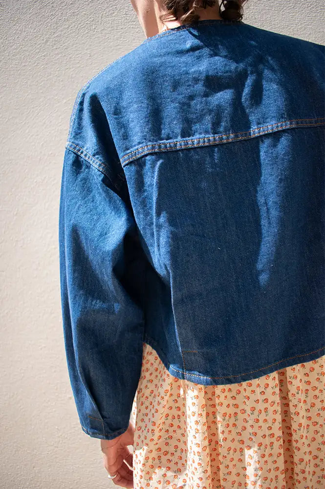 Sessùn Almodiva Seventy Blue Short Denim Jacket