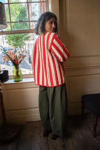 Habiba Mumu Kiss Stripe Quilted Jacket