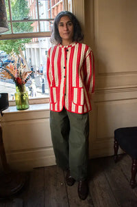 Habiba Mumu Kiss Stripe Quilted Jacket