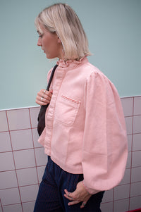 Seventy + Mochi Ziggy Peony Pink Cropped Jacket - The Mercantile London