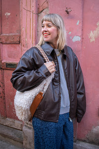 Bellerose Jenn Dark Roast Vegan Leather Jacket