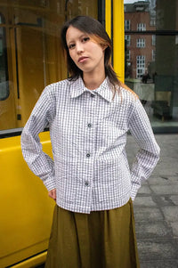 Basic Apparel Asta White Asphalt Short Jacket