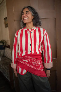 Habiba Mumu Kiss Stripe Quilted Jacket
