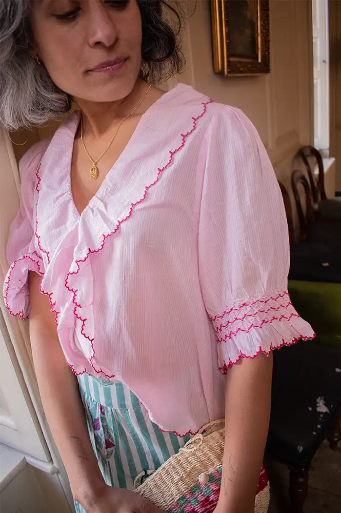 Charlie Joe Liki Pink Blouse - The Mercantile London