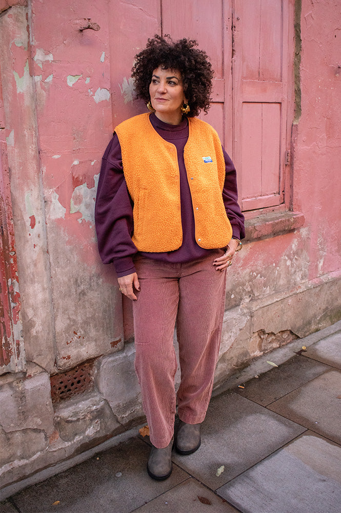 Charlie Joe Siloe Wine Stone Wash Corduroy Trousers