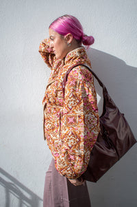 Charlie Joe Priya Gold Dolce Print Jacket - The Mercantile London