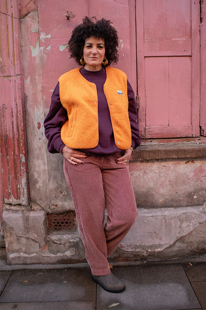 Charlie Joe Siloe Wine Stone Wash Corduroy Trousers